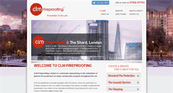 Desktop Screenshot of clmfireproofing.com